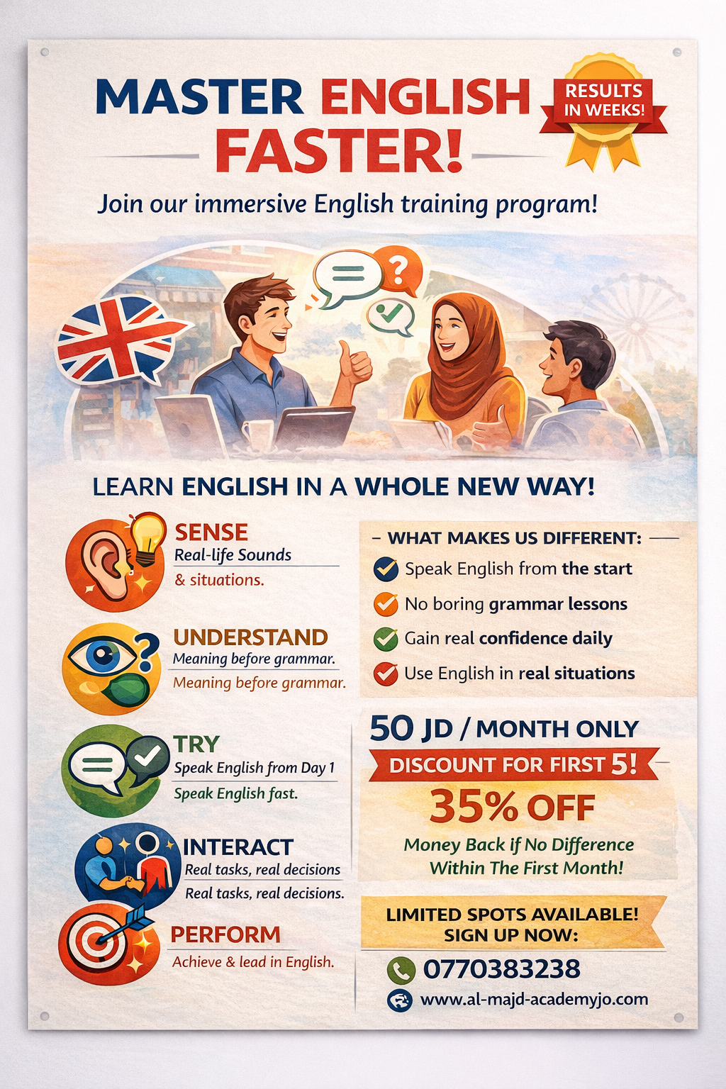 LIVE ENGLISH IMMERSION™ (Speak English Naturally. Confidently. In Real Life.)